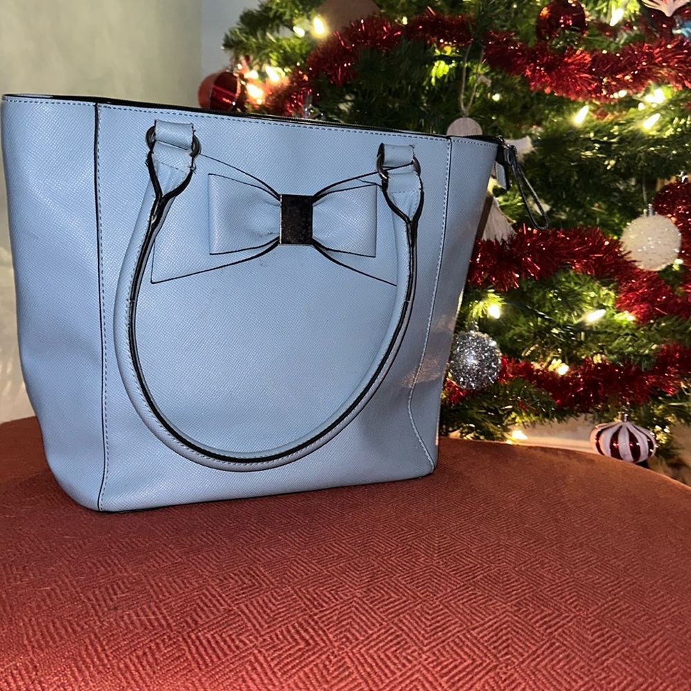Blue Bow Purse
